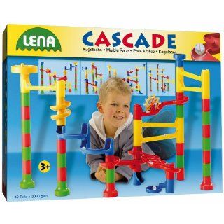 Lena 65202   Cascade Kugelbahn 42 Teile, groß Spielzeug