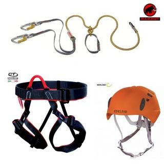 Mammut Klettersteigset Via Ferrata Y Edelrid Helm Targa Gurt Discovery