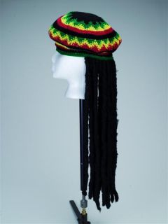 Rastahut Reggae Rasta Mütze Perücke Jamaica