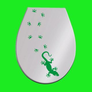 Gecko Gekko Aufkleber Klo, WC Bad Sticker Toilette, NEU