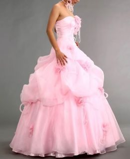 Brauch Hochzeitskleid Ballkleid Pink Gestickte Charmant