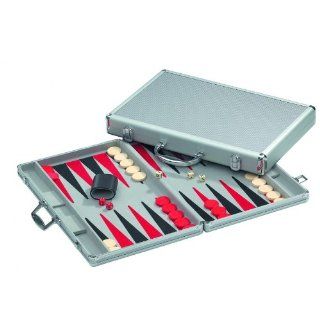 Backgammon, Koffer, 51 cm, Aluminium Spielzeug