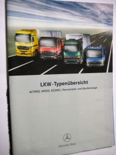Mercedes LKW Typen Übersicht Actros/Atego/Econic 08/98