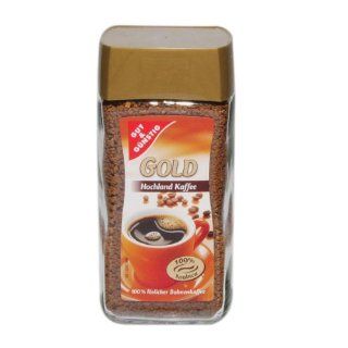 Gut & Günstig Gold Hochland Kaffee löslicher Bohnenkaffee   1 x 100