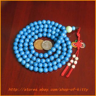 small Nice Tibet turquoise Stone 108 God Buddha Beads