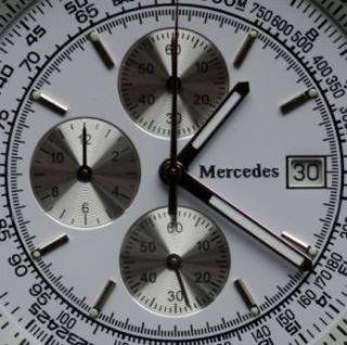 Mercedes Herren Edelstahl Chronograph 30 1324 2