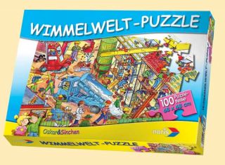 Wimmelwelt Puzzle Oskar & Sinchen Baustelle