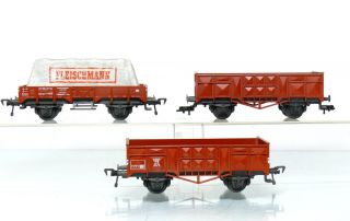 Fleischmann 3 Stück offene Güterwagen 5200 + 5012 + 5205