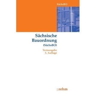 Sächsische Bauordnung Textausgabe Rehm Bücher