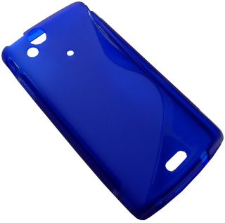 TPU Case   Silikonhülle   Sony Ericsson Xperia Arc   Blau   Cover