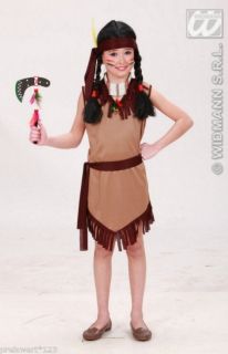 Indianer Kostüm Indianerin, Gürtel + Haarband 128, 140, 158