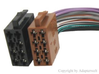 ISO Stecker Universal Strom+Lautsprecher Kabel #8 /124