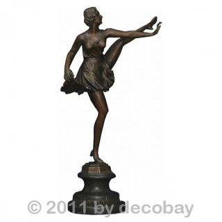 Ballett Tänzerin Bruno Zach Design Bronze Figur Statue