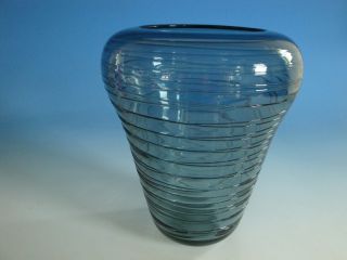 0710P1 067 Kunst Glas Vase wohl Böhmen