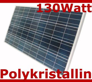 130Watt 12V 12Volt Solarpanel Solarmodul Solarzelle Solar Poly