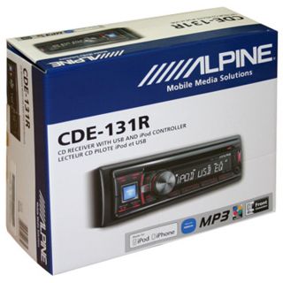 ALPINE CDE 131R AUTORADIO CD    USB  Made for iPod / iPhone