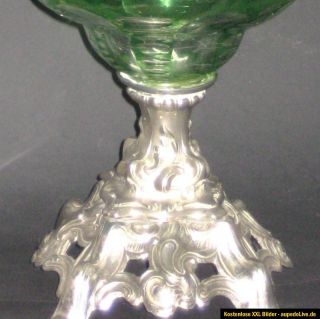 alte Petroleumlampe, Bleikristall,ca. 1880 Zylinder, Rundbrenner