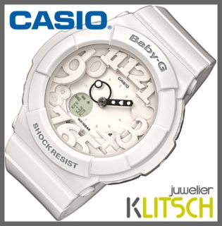 Casio Baby G Ana/Digi Damen Uhr Weiß BGA 131 7BER