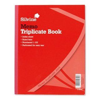 Silvine 606 Rechnungsheft mit Durchschlagpapier mit Inhaltsblatt und