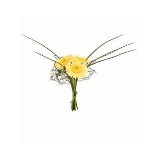 Nordblume Mini Gerbera gelb 23cm lang Blumen Sträuße 