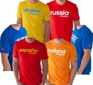 ADIDAS T Shirt Holland Italien Frankreich Spanien Russland Ukraine S M