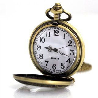 Uhr Anhänger   Kette ca. 82 cm lang in Kupfer Gold Uhren