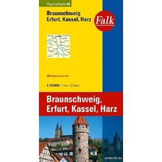 Falk Regionalkarte Braunschweig   Erfurt   Kassel   Harz 1150 000
