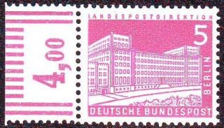 Berlin 141 v Oberrand postfrisch MNH Stadtbilder OR Bauten Bogen Rand