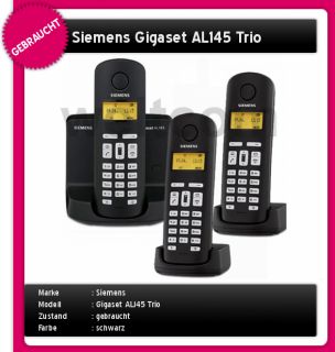 Siemens Gigaset AL145 Trio analog schnurlos Telefon