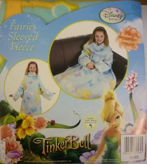 TinkerBell Fairies KIDS/CHILDRENS SOFT Sleeved FLEECE THROW BLANKET