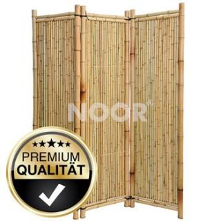 NOOR® Bambus Paravent Deluxe Sichtschutz Bambuszaun