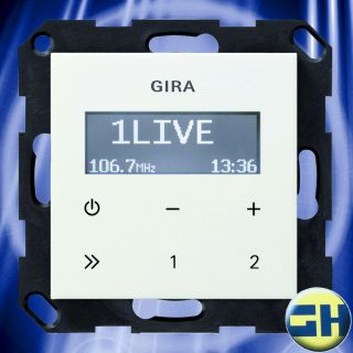 GIRA 228403 Unterputz Radio RDS Reinweiß glänzend (2284 03)