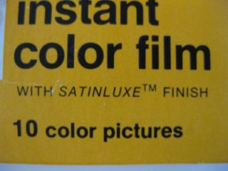 Kodak Instant Color Film. 10 pictures. PR 144 10. Dated 09/1982. Satin
