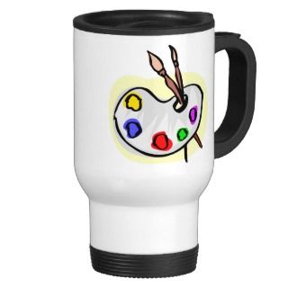 Artist Paints Mug