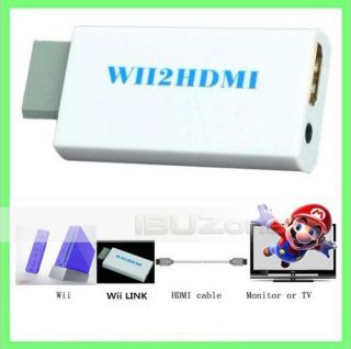 Wii to HDMI Wii2hdmi 3.5mm Audio Converter Adapter Box Wii link