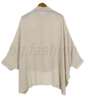 2011 Ladies Chiffon Tops Shirt Asym Hem Blouse 2 COLORS