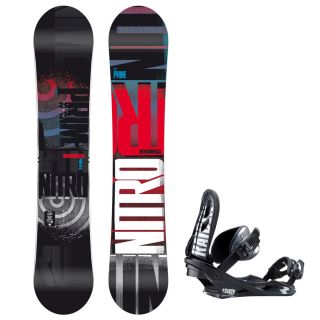 Snowboardset Nitro Prime Dose (163cm) Wide 2013 + Raiden Staxx (black