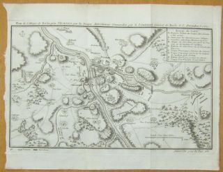 Kupferstich Karte Meissen Kolin   f151   1758