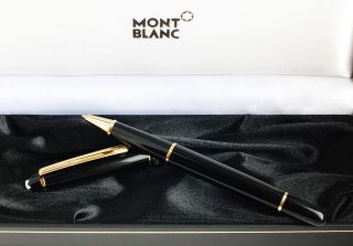 MONTBLANC Meisterstueck classique 163 Tintenroller Schwarz Gold