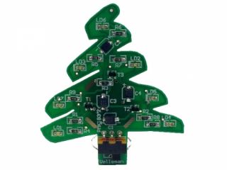 SMD Weihnachtsbaum mit 7 LEDs und USB Anschluss Velleman Bausatz MK183
