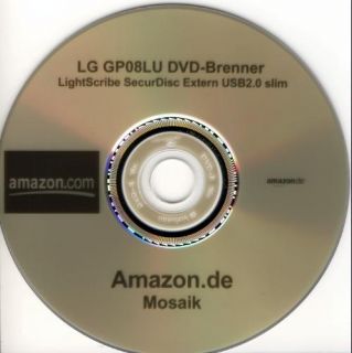 Kundenbildergalerie für LG GP08LU DVD Brenner LightScribe SecurDisc
