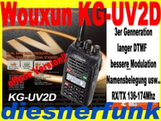 WOUXUN KG UV2D VHF UHF DUOBANDER AMATEURFUNK 136 174Mhz