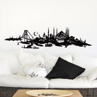 Wandsticker Skyline Istanbul Schlafzimmer Wandaufkleber Wand Deko