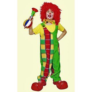 Kostüm Clownhose Kinder Gr. 116 grün kariert Spielzeug