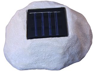 LED Solar Stein Gartenbeleuchtung / Außen Licht Leuchte