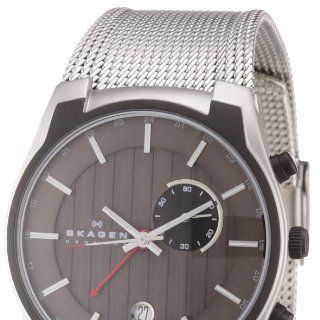 Skagen Herren Armbanduhr XL Analog Quarz Edelstahl 853XLSBB