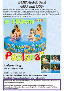 Intex Kinder Pool Ø 183 x 38 cm Planschbecken Quickpool Snapset