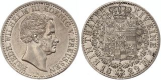 A205 Preussen 1 Taler 1829 Friedrich Wilhelm III. 1797 1840