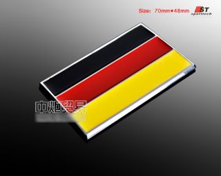 D196 Deutsche Flagge Chrom 3D Emblem Auto aufkleber Car Sticker TOP