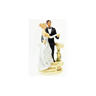 Tortenaufsatz Hochzeit Brautpaar mit Treppe 9526 B Tischdekoration